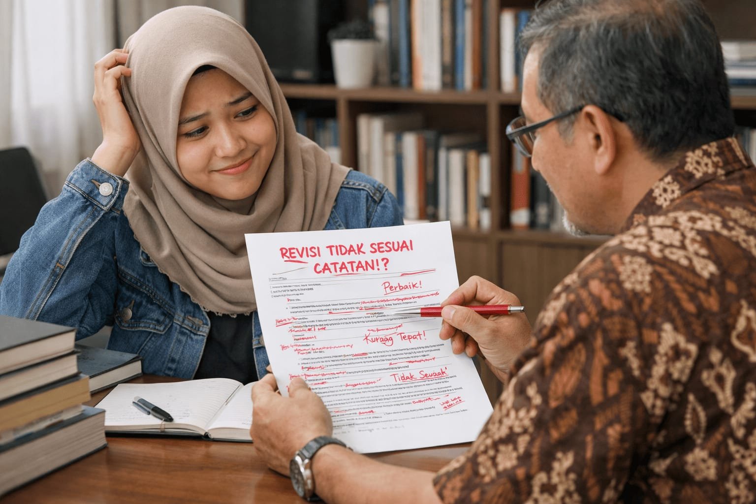 Skripsi direvisi dosen pembimbing