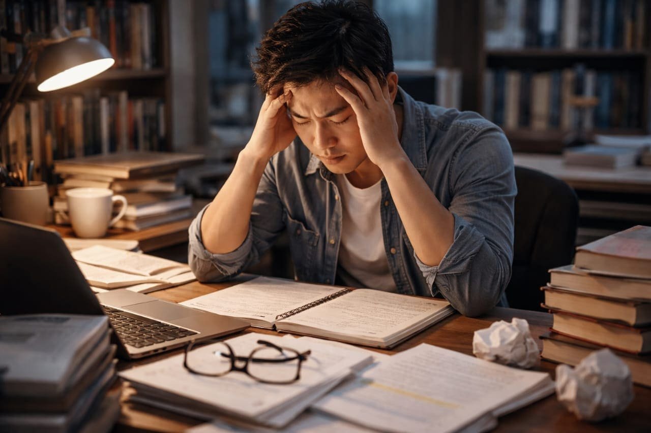 Mahasiswa S3 menyusun disertasi doktor