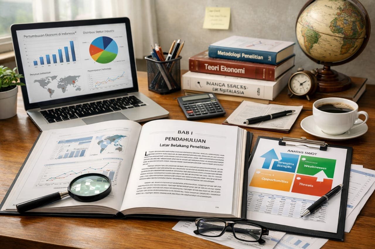 Contoh latar belakang skripsi yang disetujui dosen