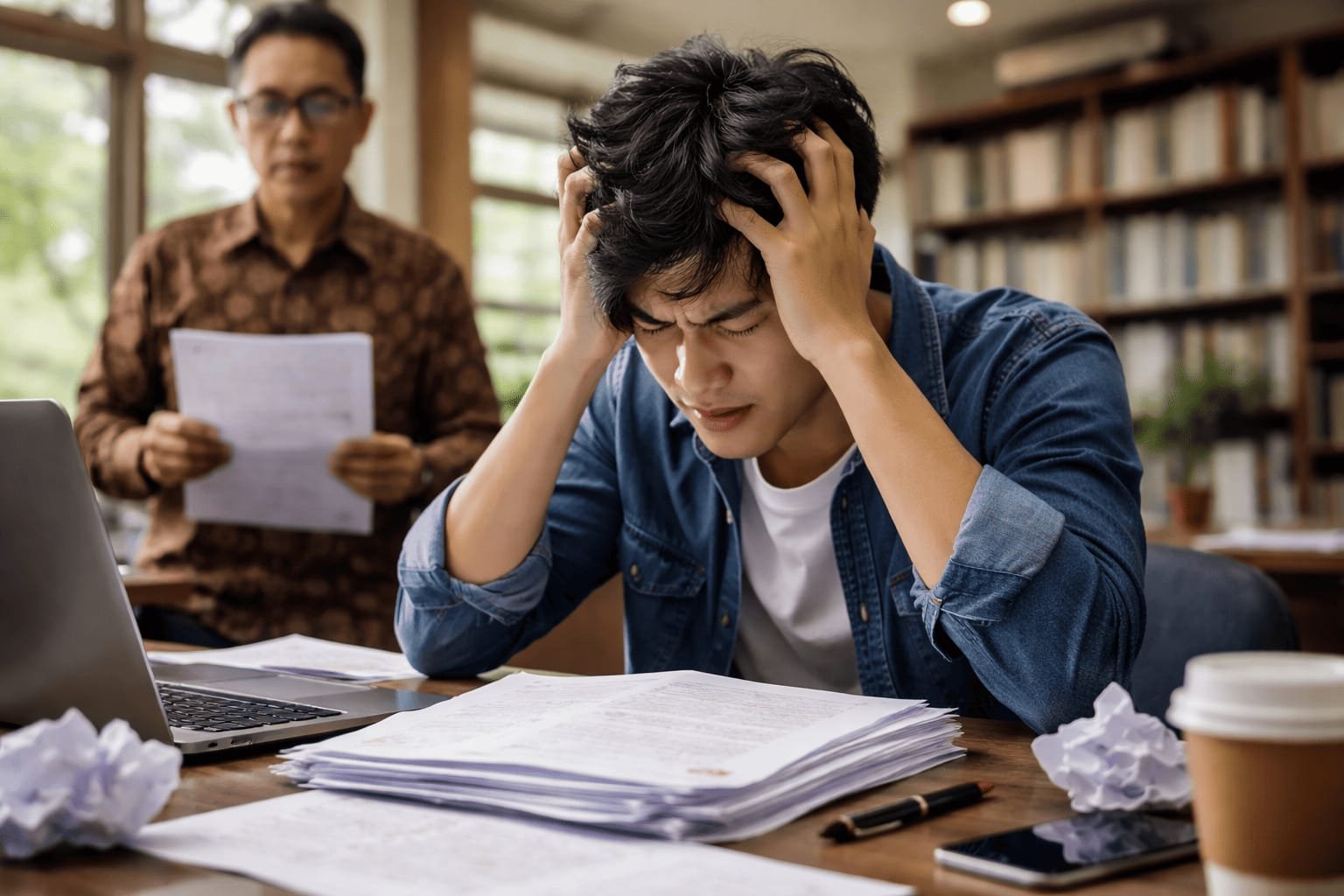 Mahasiswa stres karena skripsi tidak disetujui dosen