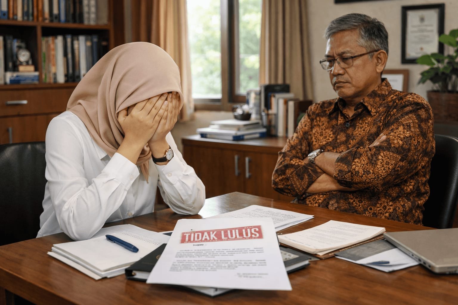 Mahasiswa takut dan cemas menghadapi sidang skripsi