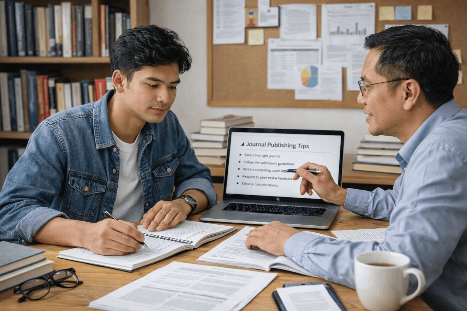 Proses bimbingan publish jurnal ilmiah bersama mentor