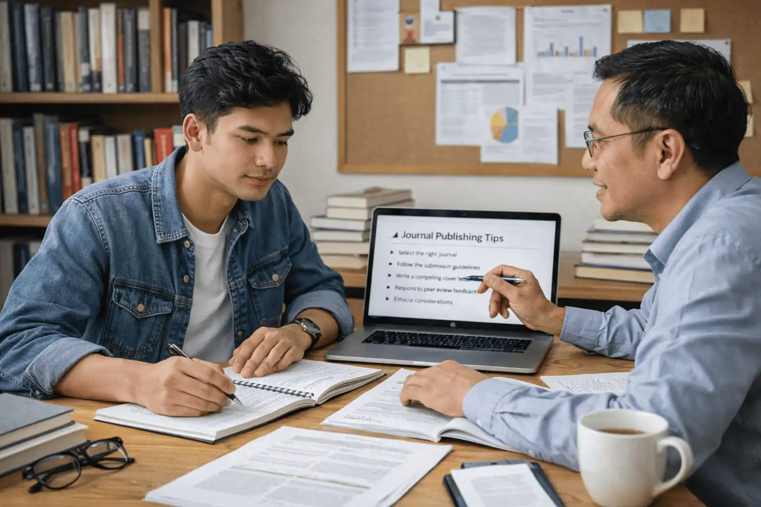 Proses bimbingan publish jurnal ilmiah bersama mentor