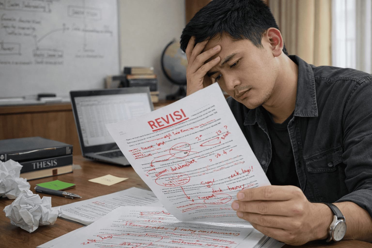 Proses analisis data tesis mahasiswa S2