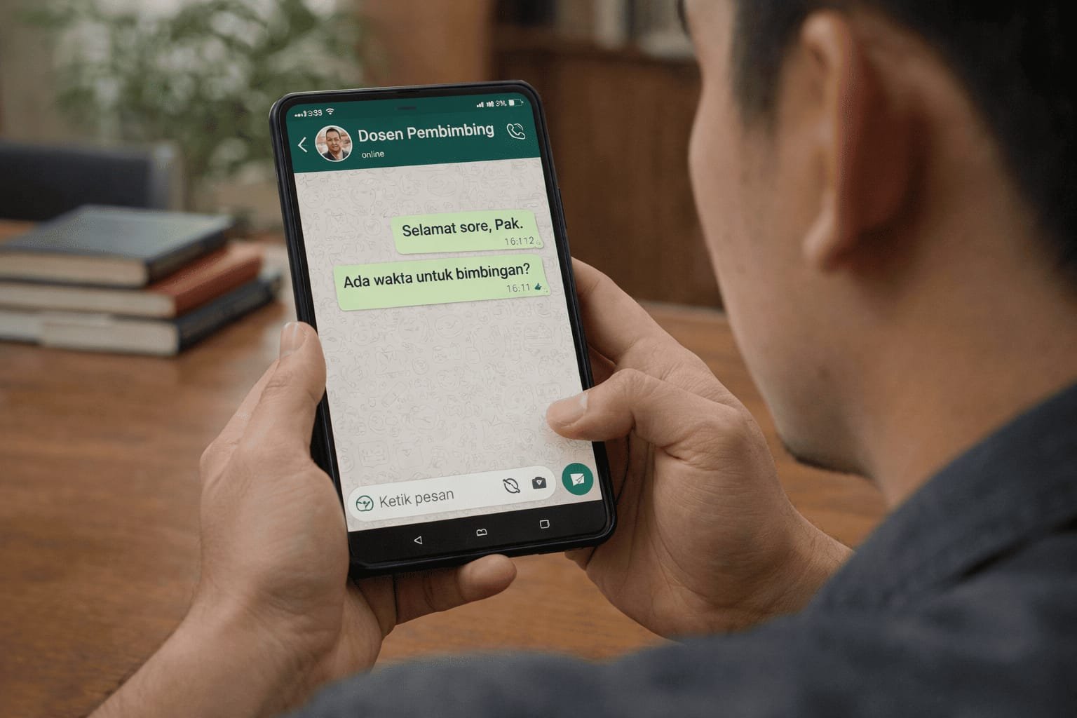 Mahasiswa S2 bingung karena pembimbing tesis sulit dihubungi